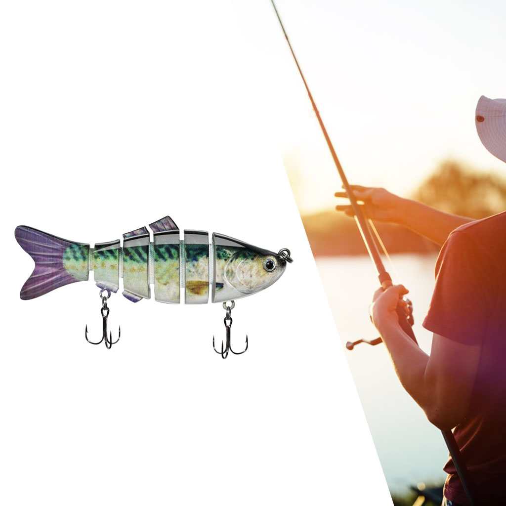 Lead ABS Plastic 3D Fisheye Lifelike Bass Fishing Lure fish tackle Artificial Hard Bait Swimbait with Sharp Hooks