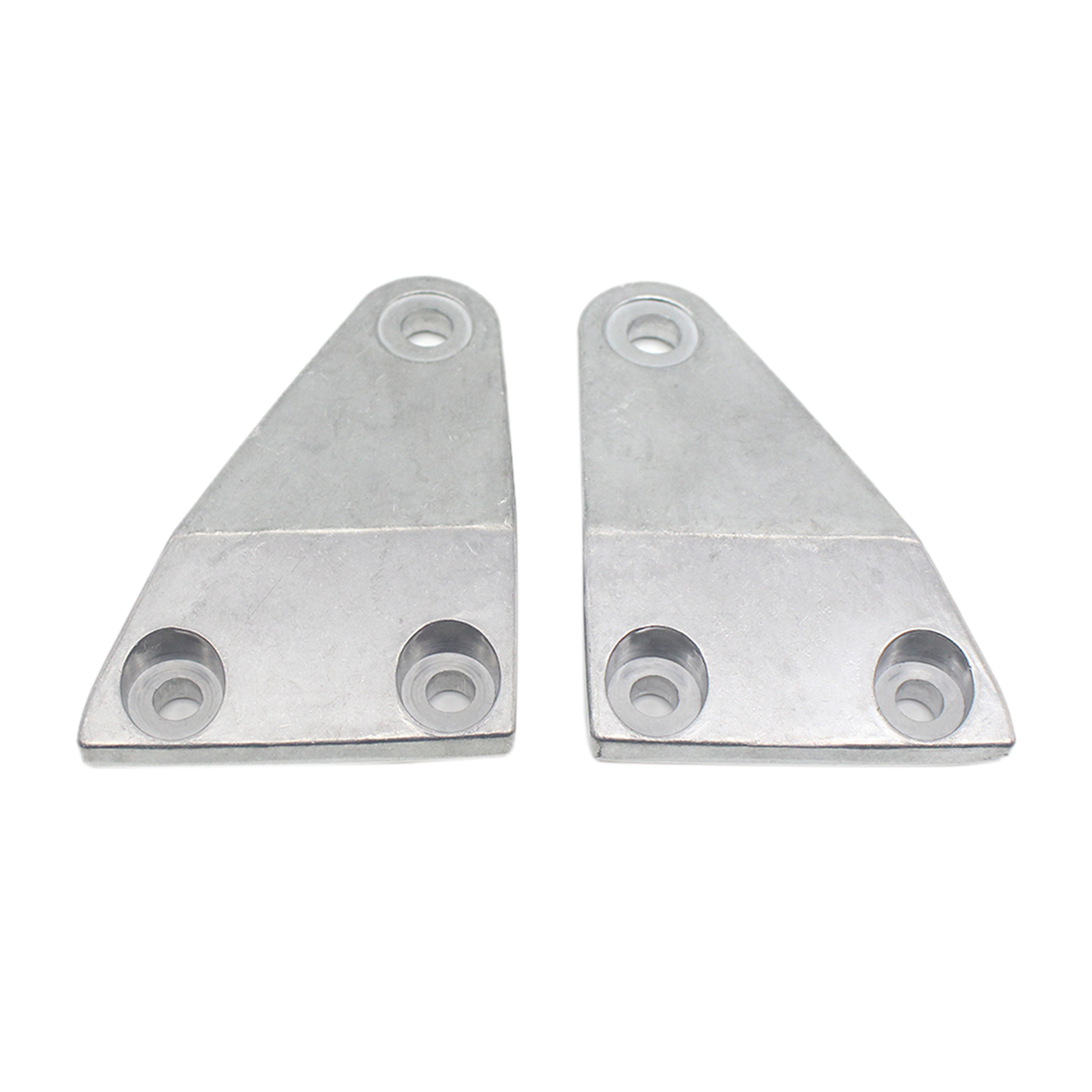 2Pcs Aluminum Headlight Lamp Mount Bracket headlamp fixed frame Replacement for Honda CB1300/CB400 Racer Silver