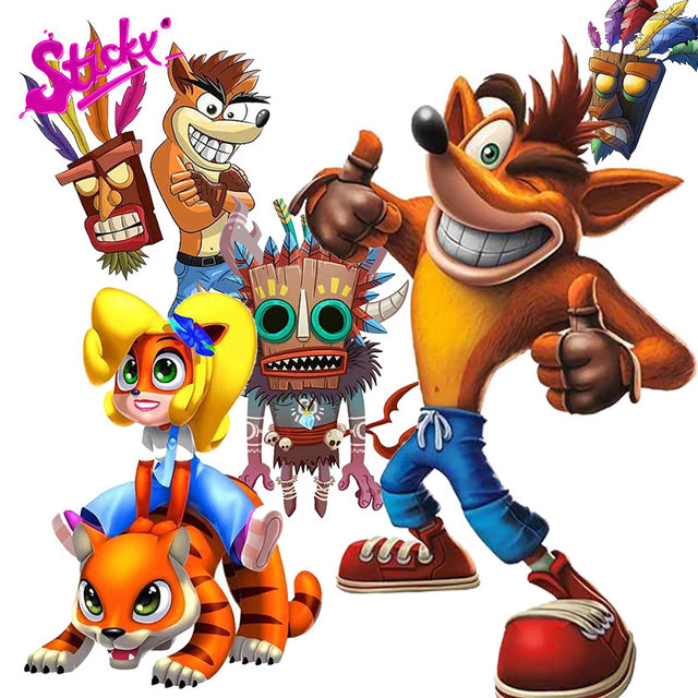 Crash Bandicoot Personality Creative Assessoires Car Stickers