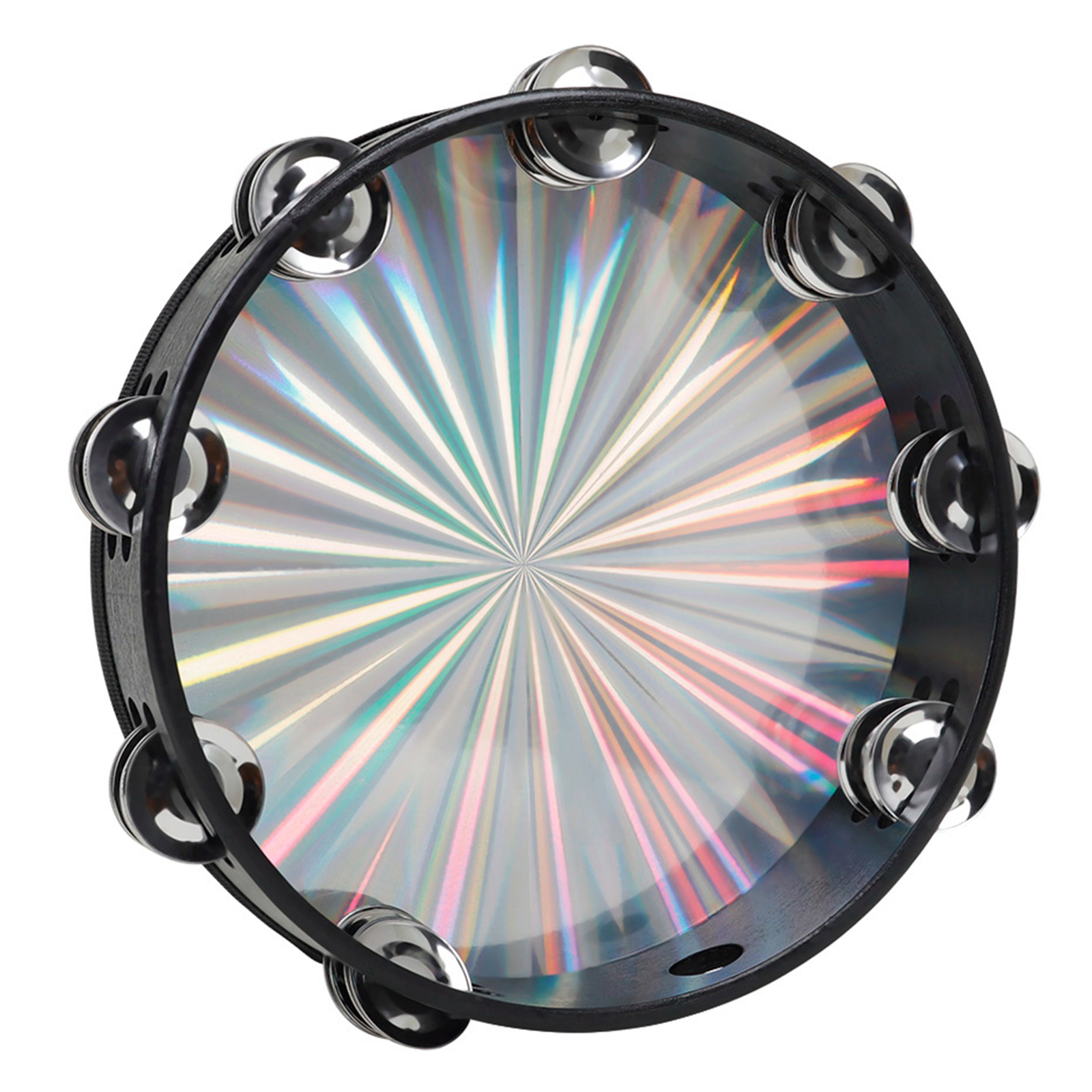 Tambourine Double Row Jingle Percussion Instrument for Church 10