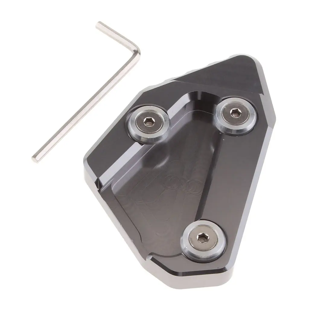 Motorcycle Side Stand Pad Plate Kickstand Enlarger Support Extension For SUZUKI GSXR1000 K9 L1-L5 09-17