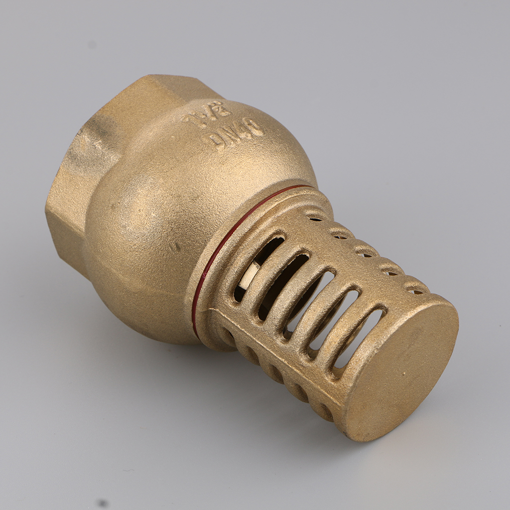 Heavy Duty Brass Foot Valve Female Threaded Water Pump Bottom Valve, Gold Heavy Duty Brass Foot Valve Female Threaded Water Pump Bottom Valve, Gold