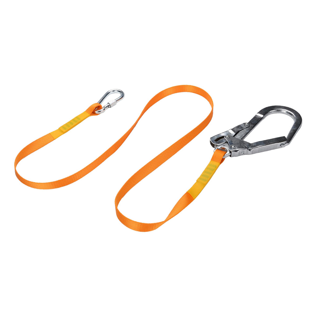 22KN Safety Harness Fall Arrest Lanyard Strap & Hook Carabiner Rock ...