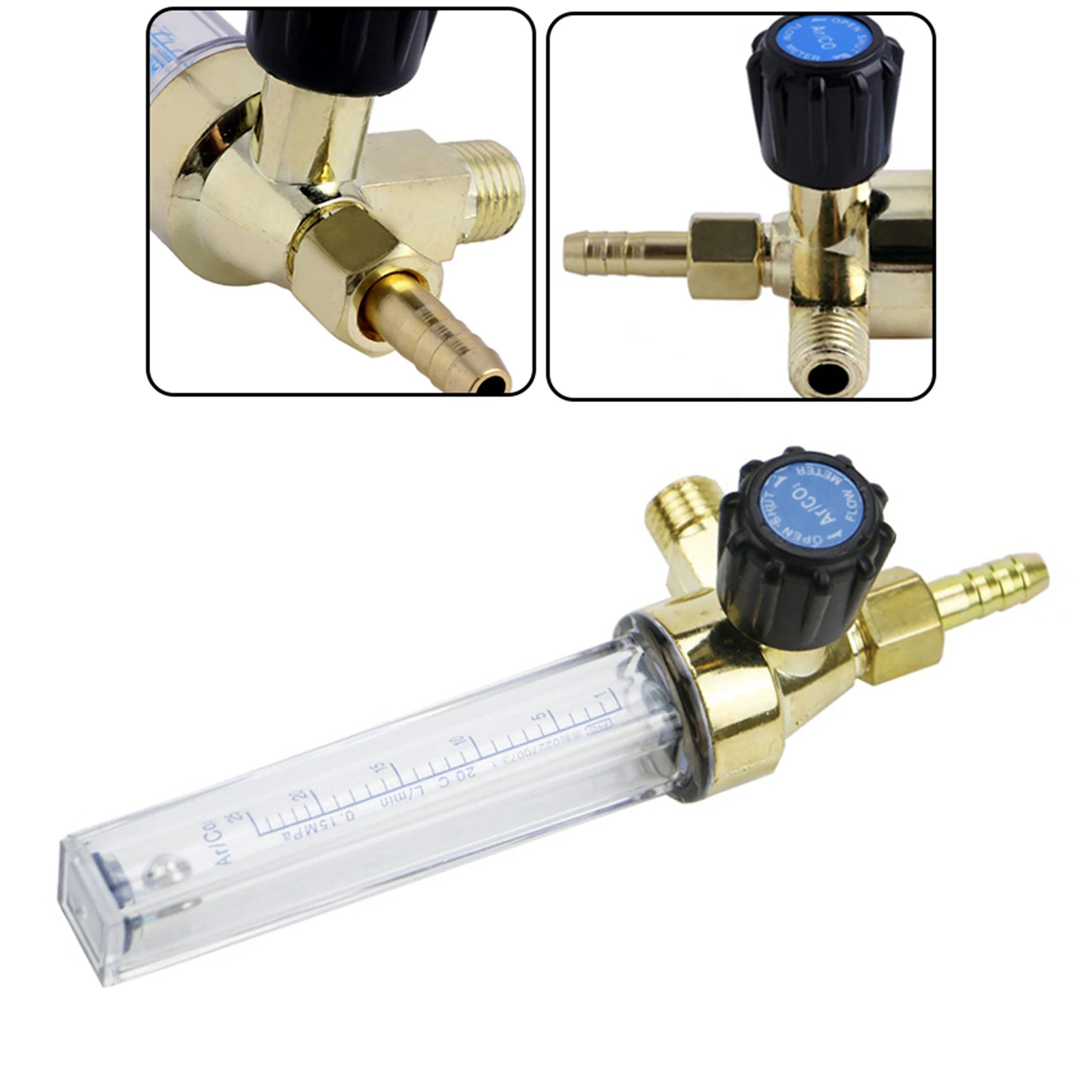 M14*1.5mm Mig Tig Flow Meter- Argon CO2 Gas Flow Meter- Flow Rate Gas Shielding Welding Tools- fr  Welding Barb