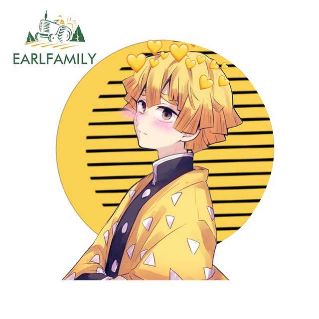 EARLFAMILY 5.1 Kanroji Mitsuri Fanart Car Stickers Anime Demon Slayer  Decals