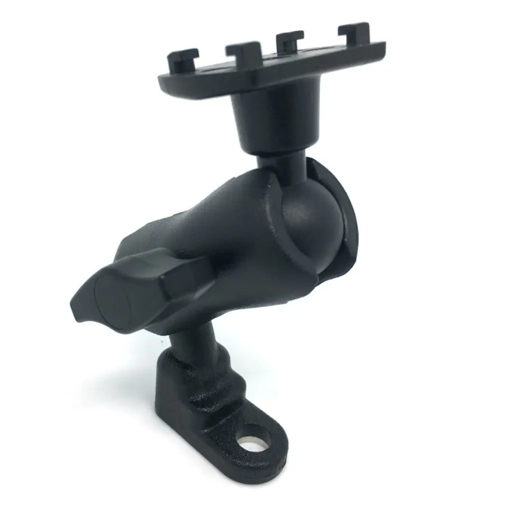 Motorcycle Review Mirror Cell Phone Mount & Double Socket Standard Arm