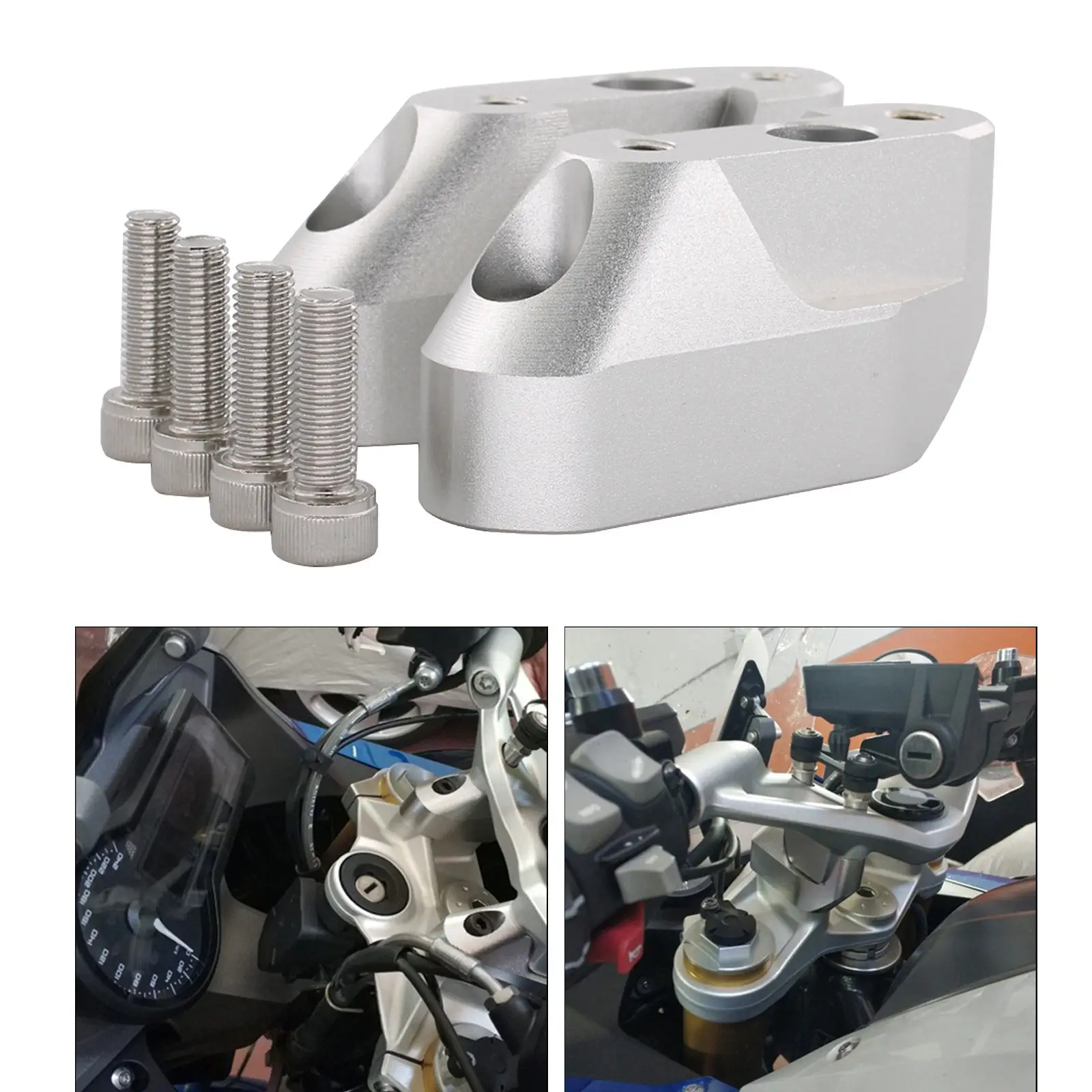 Aluminum Alloy Handlebar Riser Clamp Kit for  r1200rs 2015 2016 Accessory