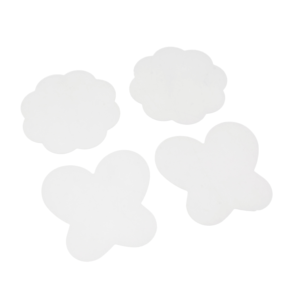 4x Silicone Paint Palette Mat Blossom Foldable Washable Nail Art Pad