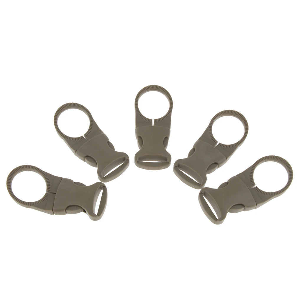 MagiDeal Multi-Function 5Pcs Plastic Sports Water Bottle Buckle Clip Hanging Hook Holder for Outdoor Camping Hiking Travel Acce