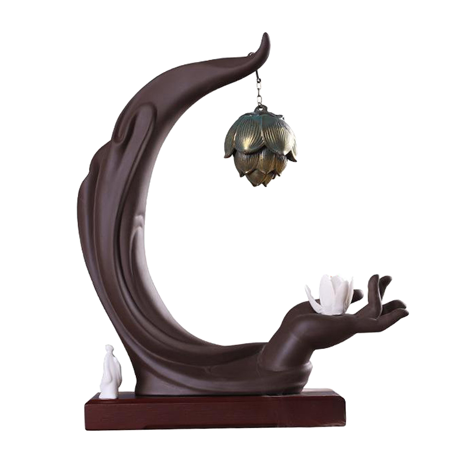 Buddha Hand Backflow Incense Burner Aromatherapy Stove Burner Chinese Crafts