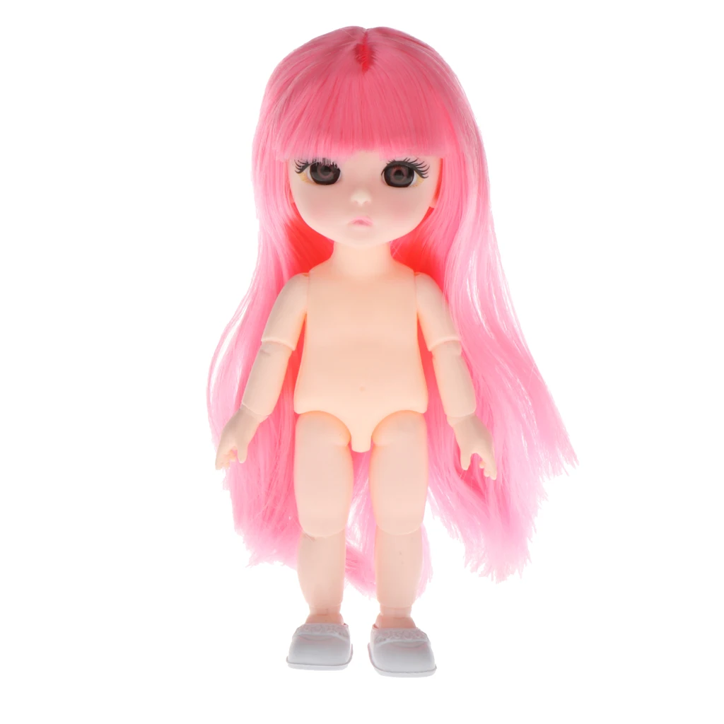 16cm  Girl Dolls Body DIY Doll Accessories, Made of Plastic