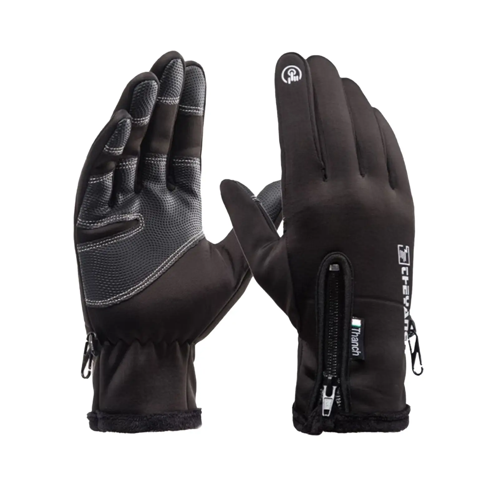Fleece Lined Motorcycle Gloves Warmer Warm Outdoor Touch Screen Waterproof 