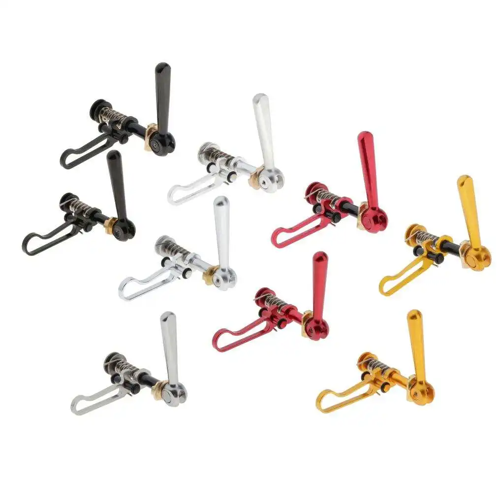 Folding Bike Seatpost Clamp Titanium Alloy Axle Seat Post Clamp Handle Lock Nut Screw for   Bike Seatposts Clamps