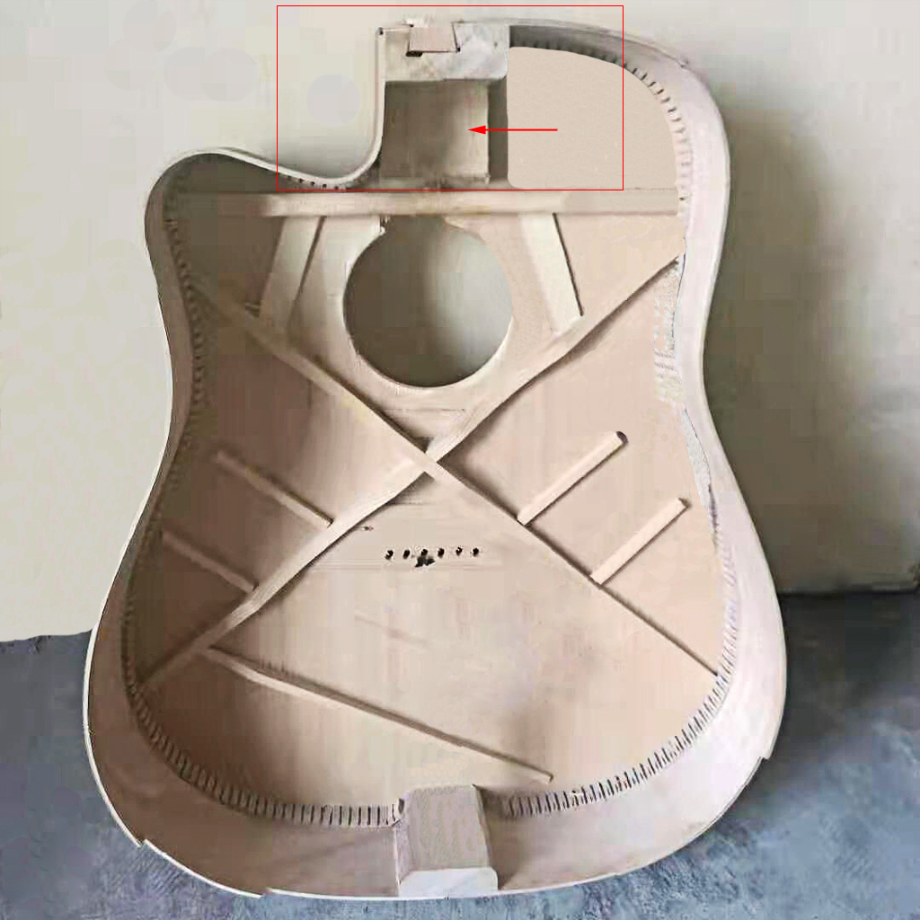 L Shape Mahogany Neck Rest Support Guitar Support Holder For Folk Guitar