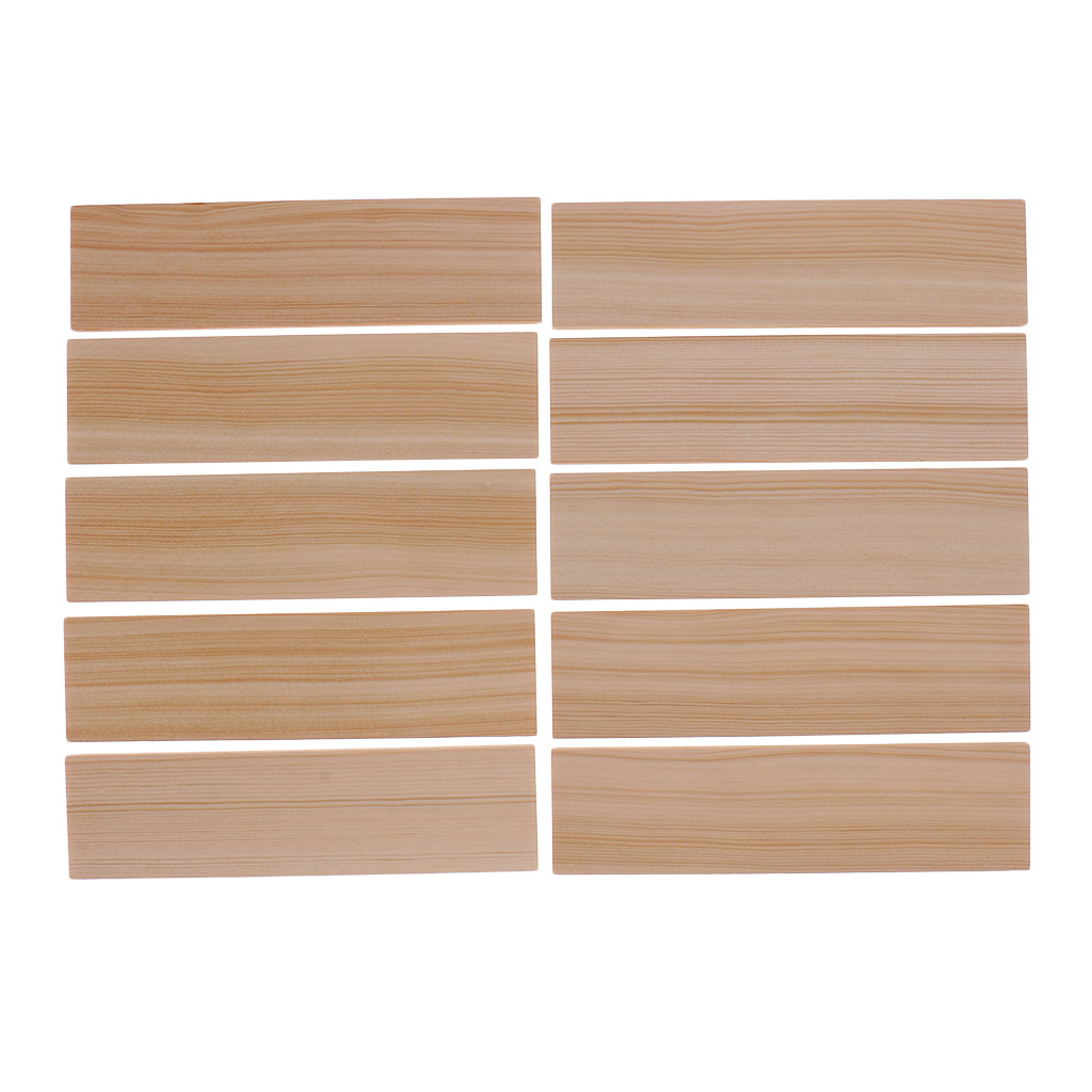10Pcs Balsa Wood Sheets 150x40x6mm for Airplane/Boat Model DIY Card Wooden Name Card Wood Plaque Shapes Sign Craft