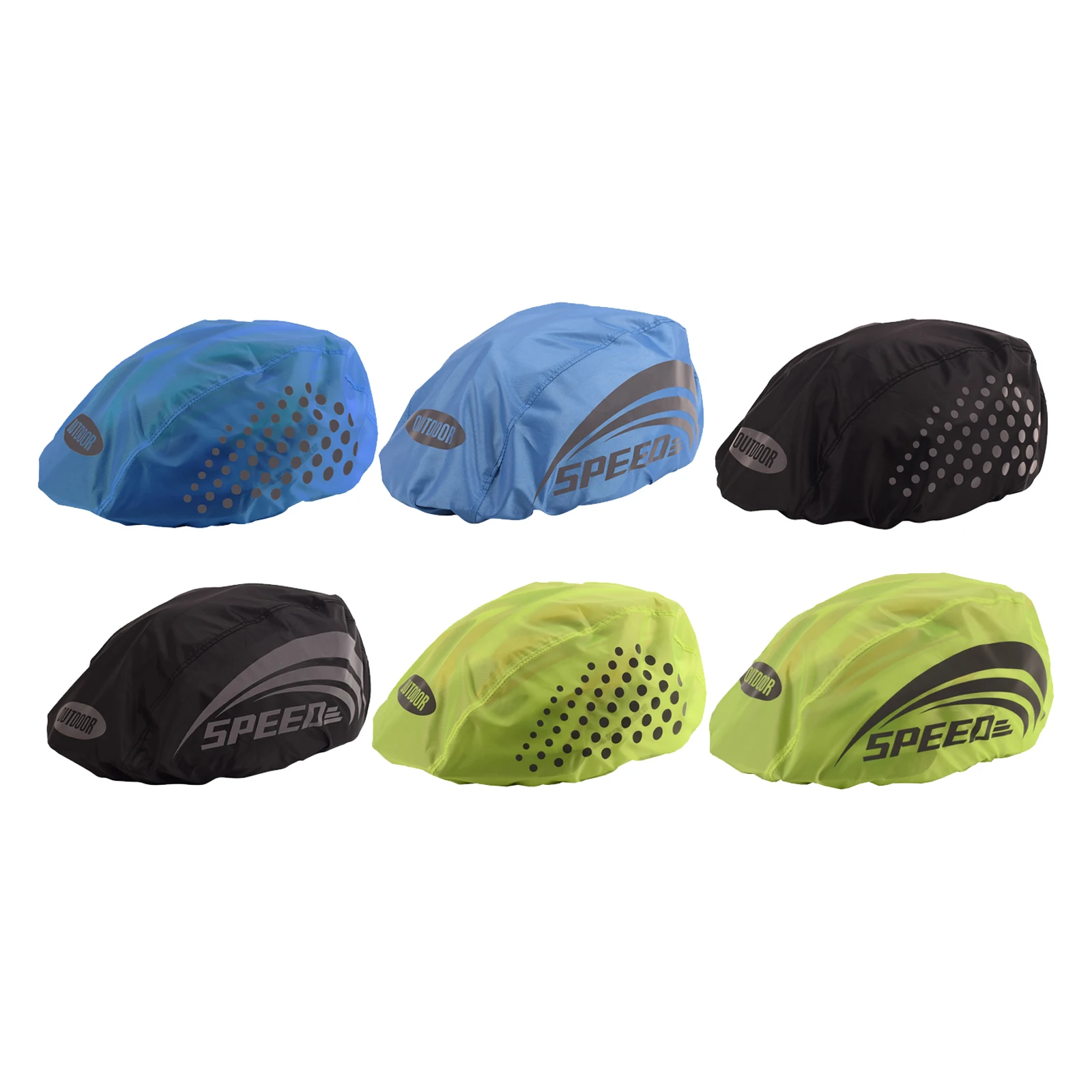 Waterproof Cycling Helmet Cover Reflective Strip Windproof Mountain Road Bicycle Shield Protector Camping Rider Outdoor Cycling