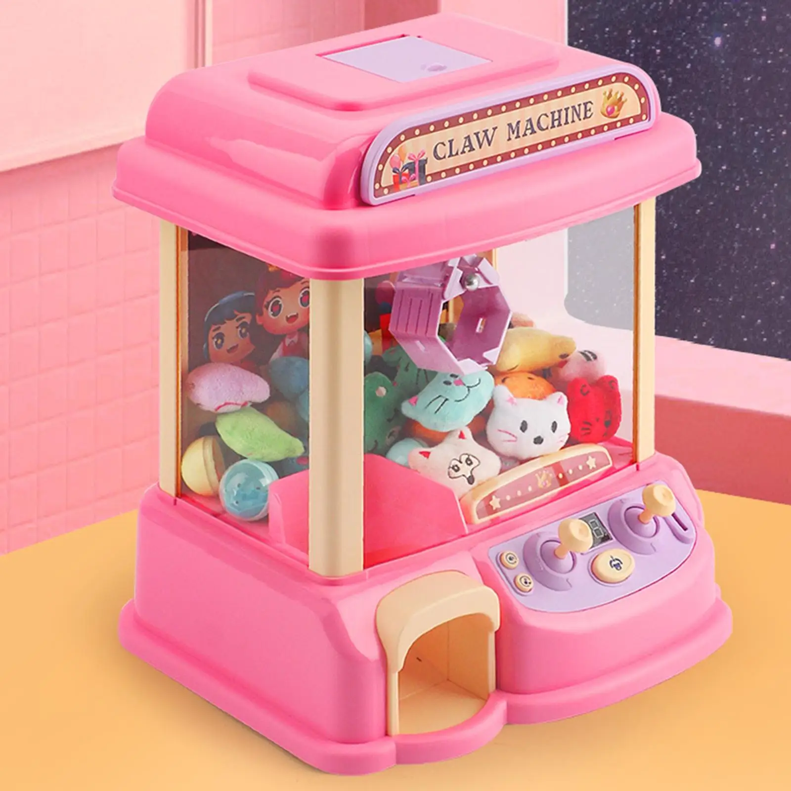 Claw Machine Electronic Lights Sound Intelligent System Catching Doll Machine Crane Machines Coin Operated Play Game for Kids