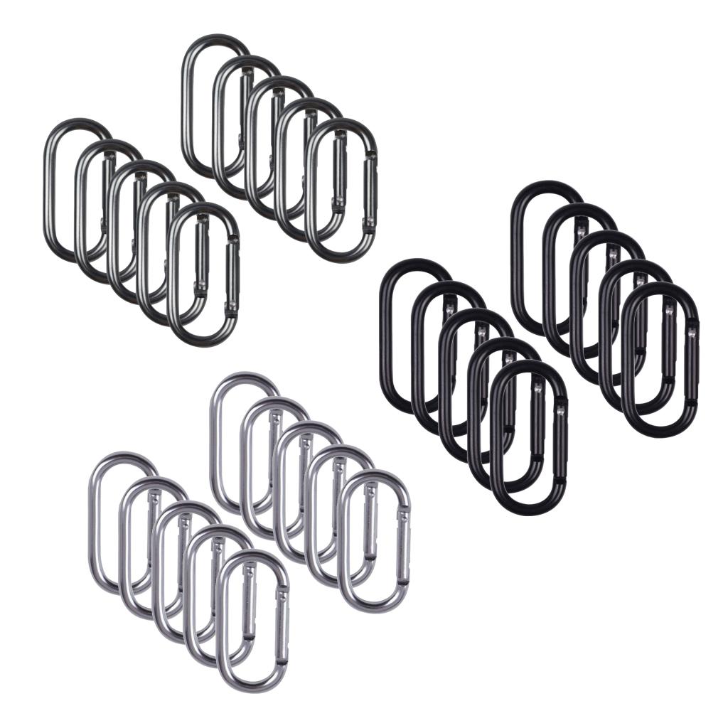 10x Locking Carabiner Clip Snap Hook Spring Carabiner Small Keychain