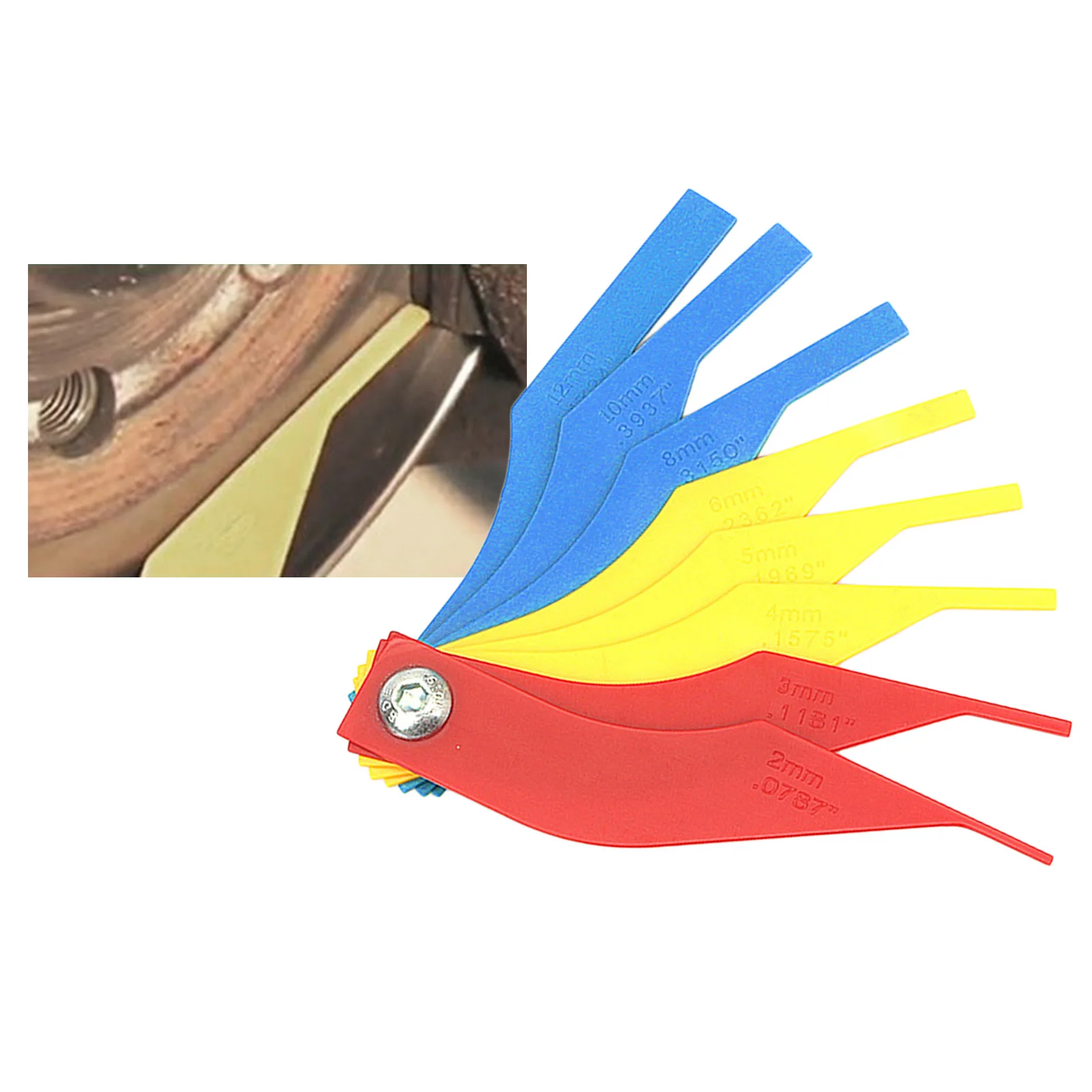 8 Pieces Car Automotive Brake Pad Measure Tool Brake Lining Thickness Gauge Constructions 8 Pieces Car Automotive Brake Pad Measure Tool Brake Lining Thickness Gauge Constructions