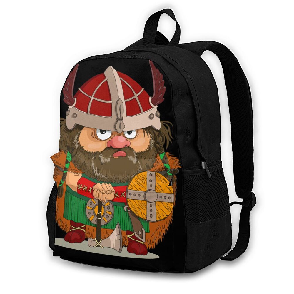 Viking Cartoon Designs School Backpacks