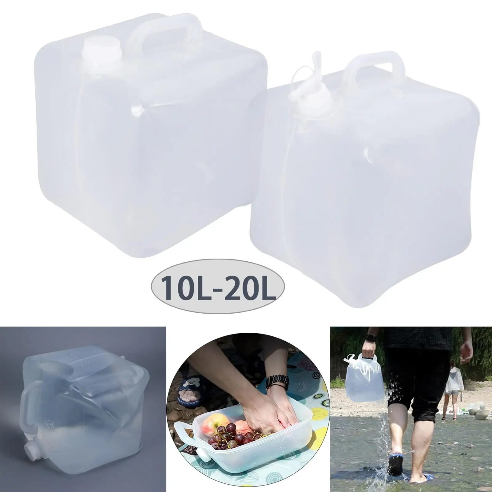 Portable Folding Bucket Empty 10/20L Square Bucket with Condiment liquid Packaging Container