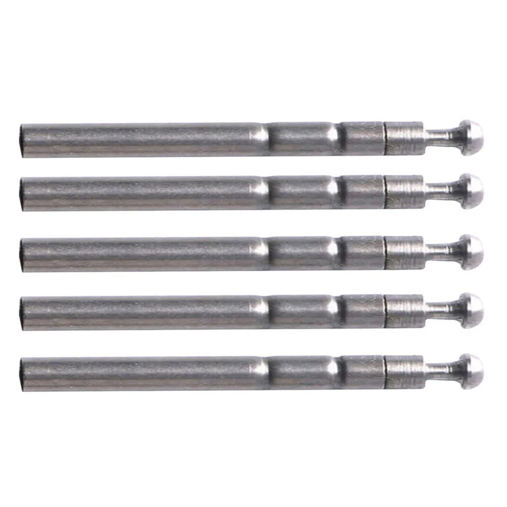 5pcs Durable Stainless Steel Rod Top Swivel Rotating  Terminal Tackle