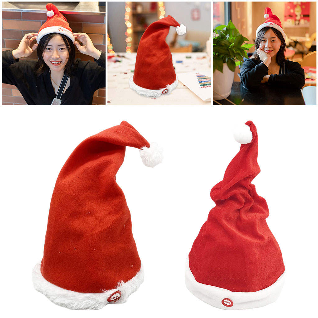 musical dancing santa hats