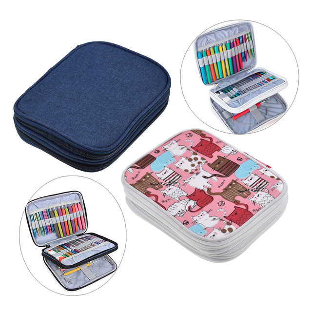 Interchangeable Knitting Needles Crochet Bag Knitting Tote Storage