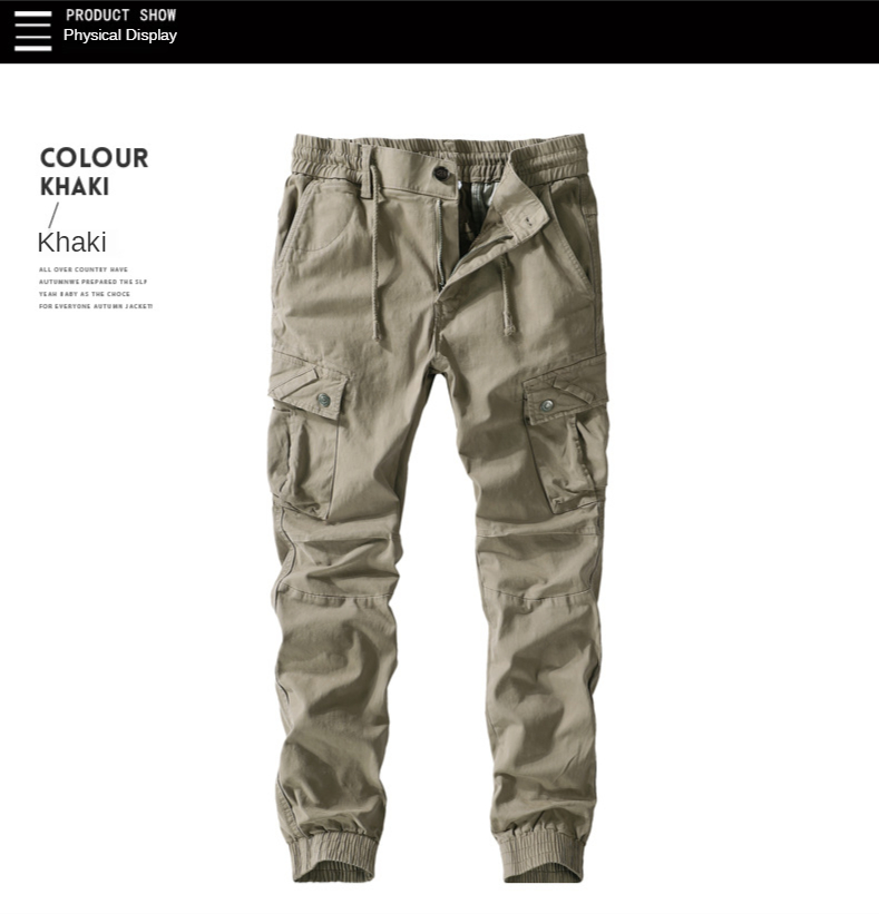 2022 Spring Summer Men Casual Jogger Fitness Cargo Pants Mens Jogger