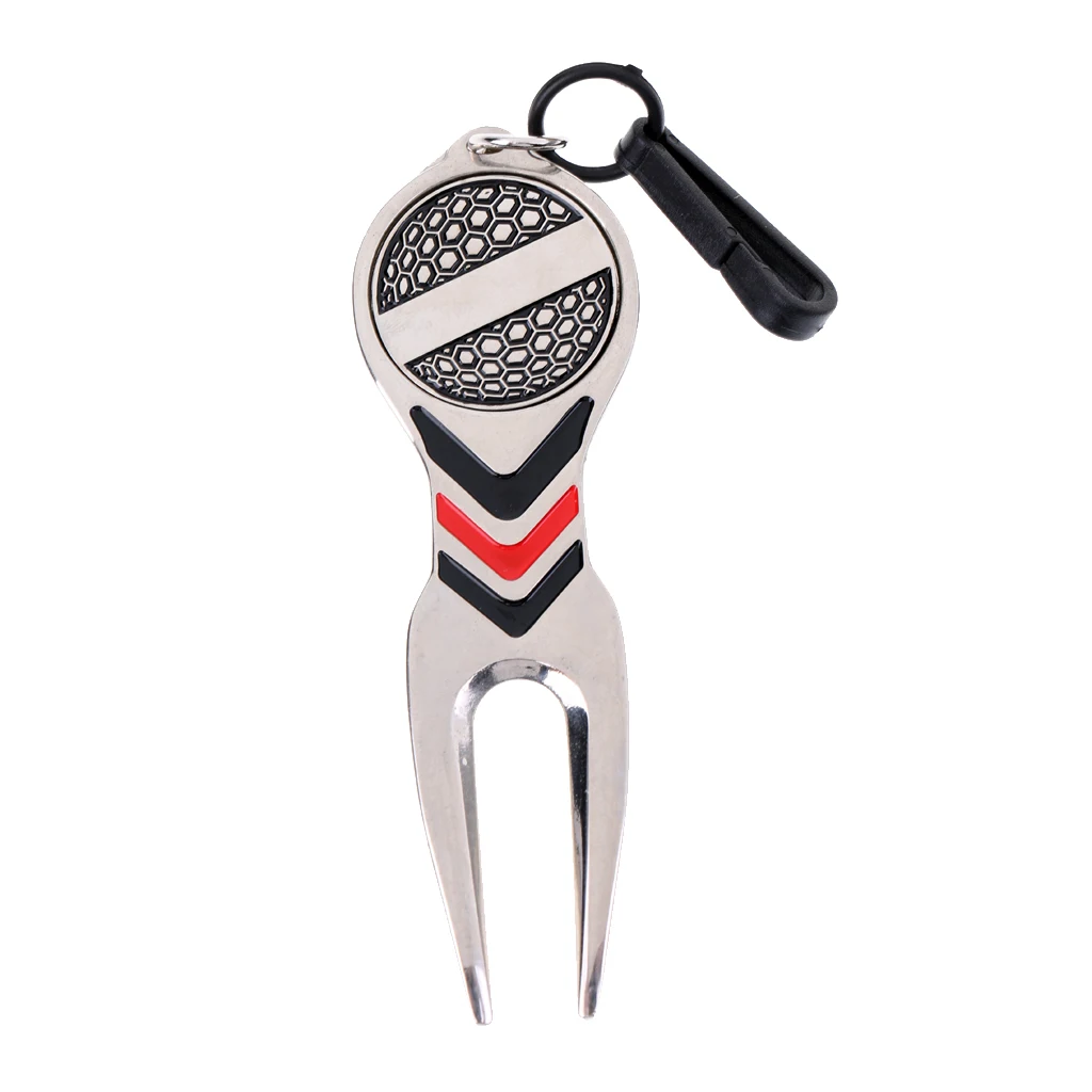 Portable Lightweight Alloy Golf Divot Repair Tool and Magnetic