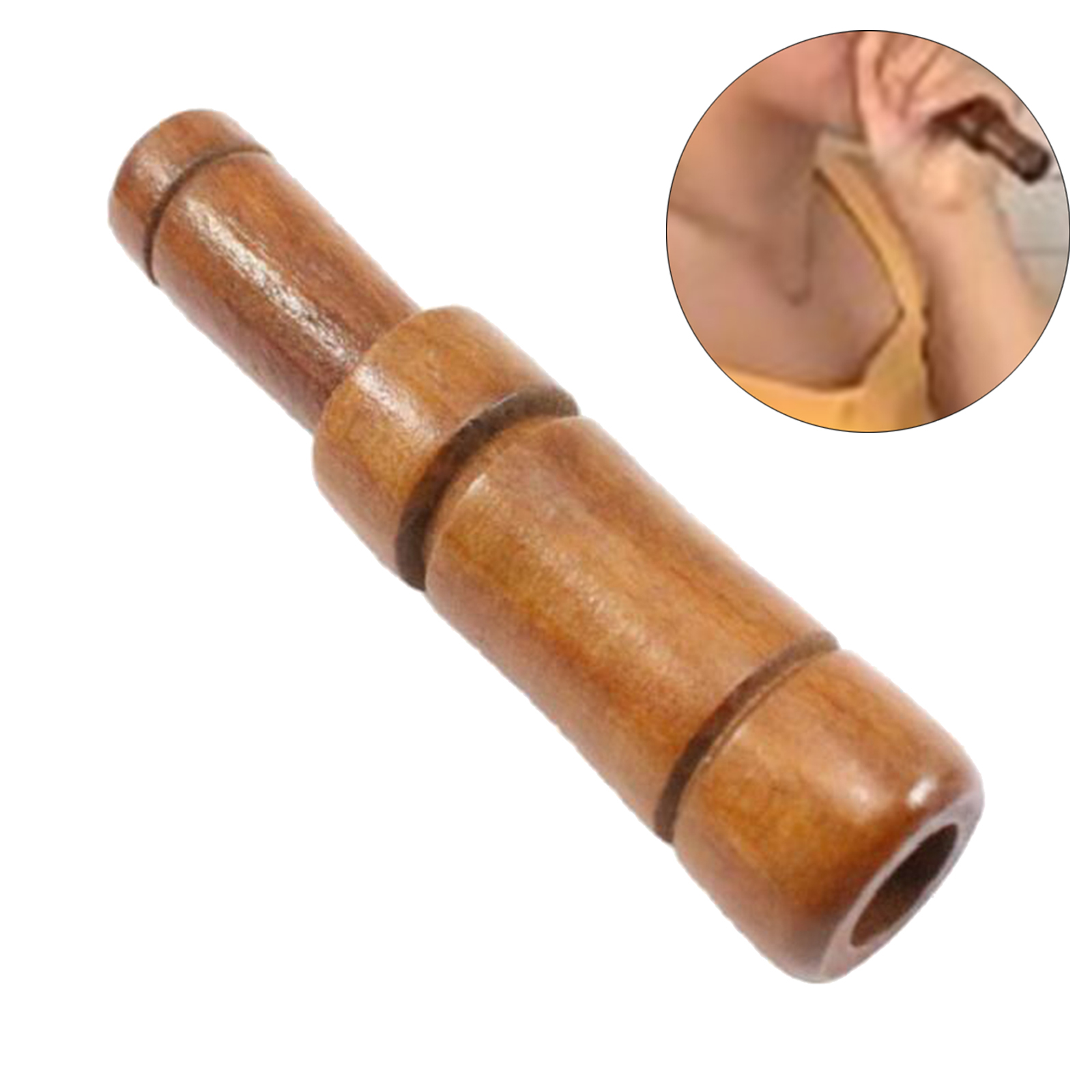 Durable Duck Call Wooden Whistle Decoy Bird Pheasant Caller Wild Gooses Camping Hunting Accessory