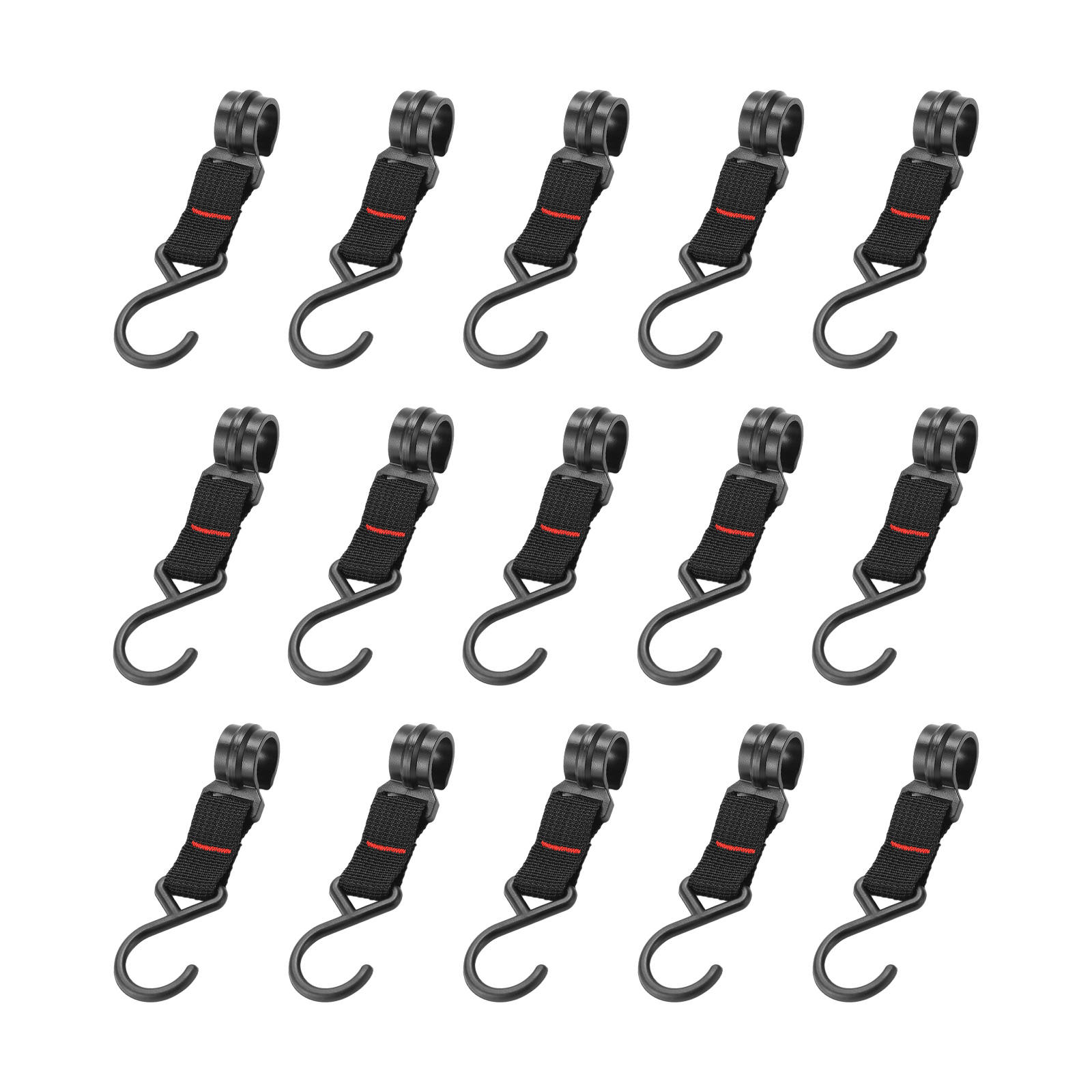 10/5pcs Camping Hanging Hooks Clothes Storage Rack Hook Straps Detachable Outdoor Clothes Storage Rack Hook Straps S Type