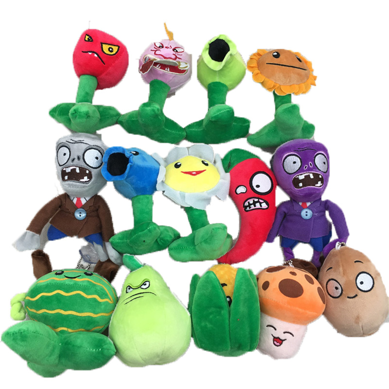 pvz plush keychain