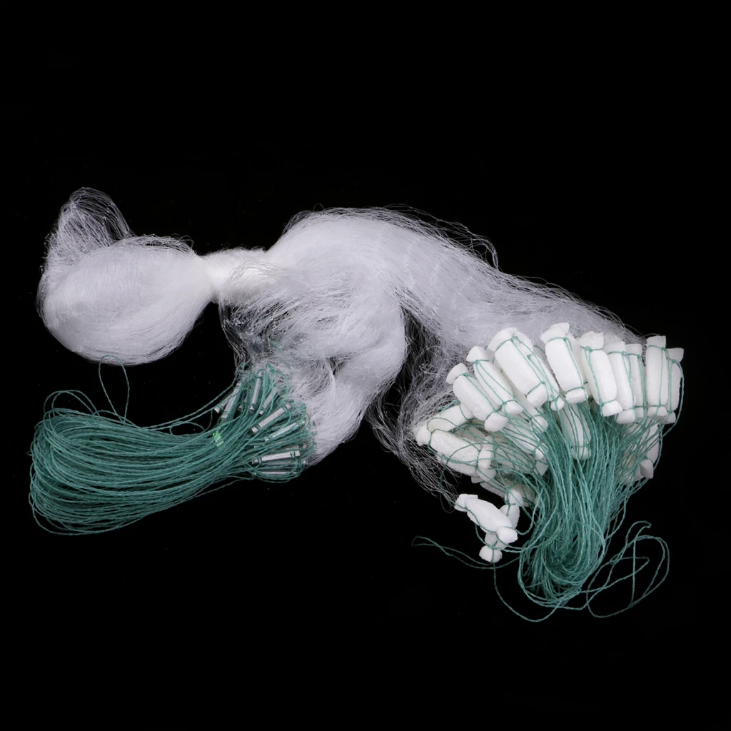 Nylon Fishing Net Single Mesh Accessories Float Fish Trap Monofilament Gill 3 Sizes
