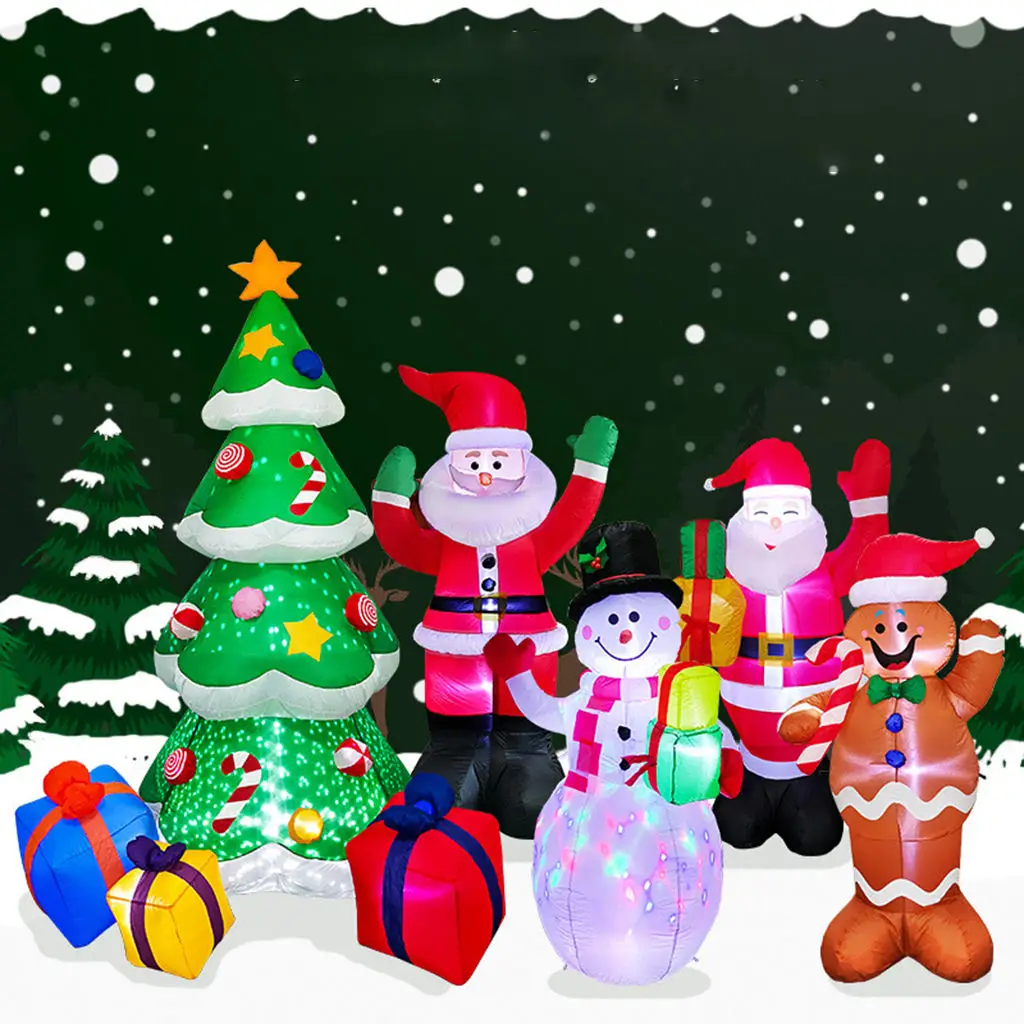 Christmas Inflatables Decoration Illuminated Inflatable for Home Lawn Yard