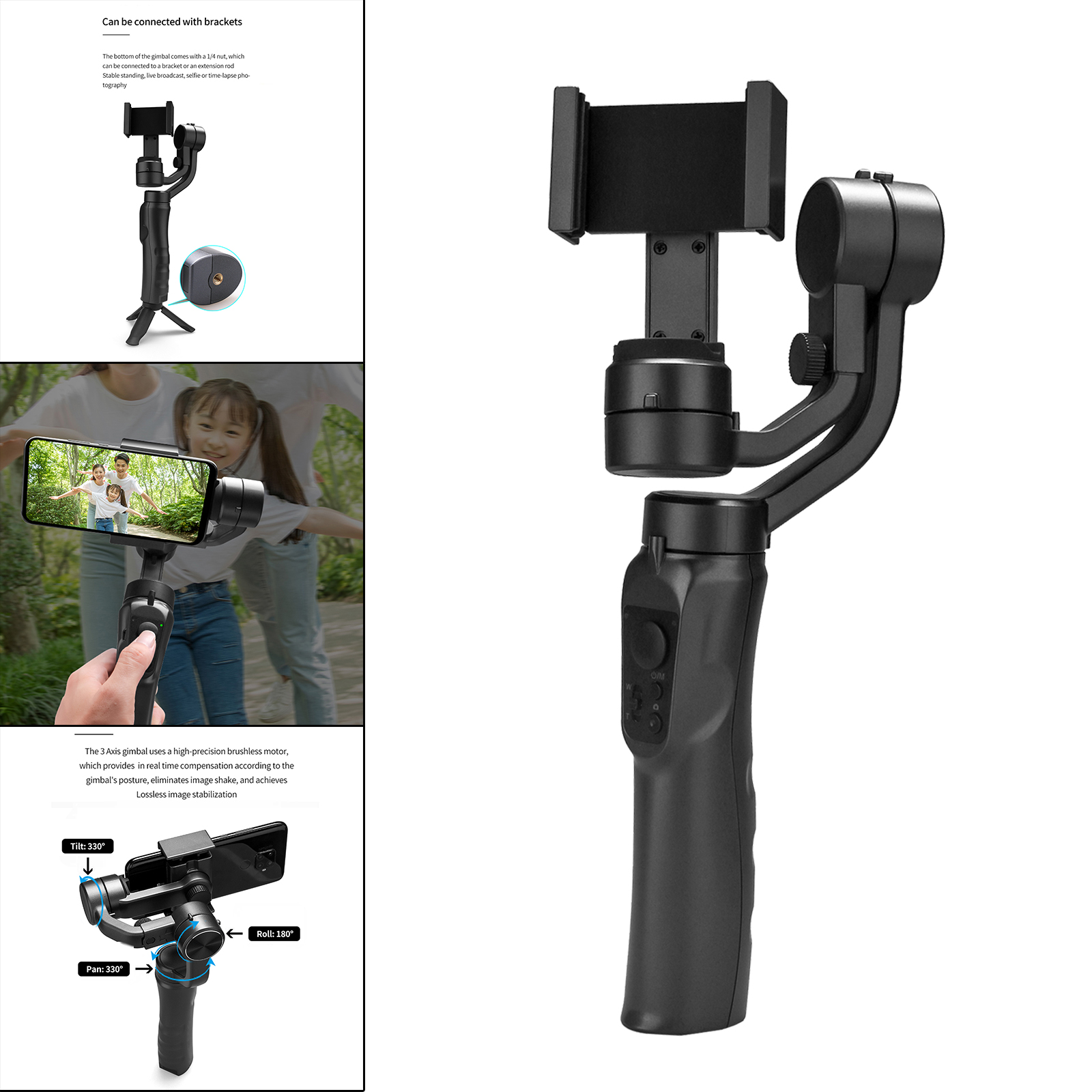 Selfie Stick Face Follower Stabilizer Selfie Tripod Phone Tripod For Selfie Live Broadcast Photograph