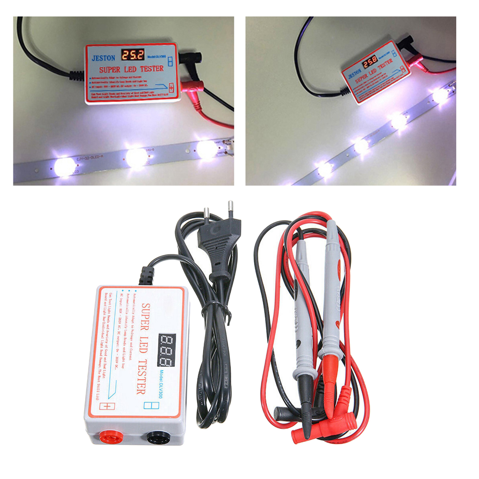 LED Backlight Meter COB Light Source Lamp Beads 85-265V Input Measurement Instruments EU Plug