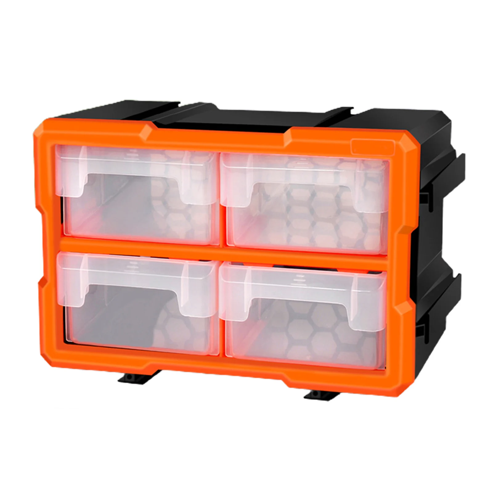 Plastic Tools Storage Box, Heavy-duty Screw Tool Case Electronic Tools Holder Components Storage Box Small Parts Organizer Box