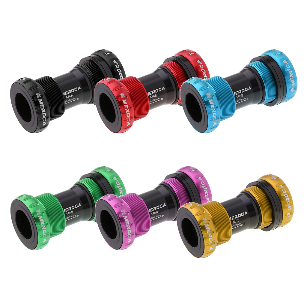 BB68 Bottom Bracket 68/73mm Thread Type Crankset Bearings Bicycle Axis for Road Mountain Bicycle Bike