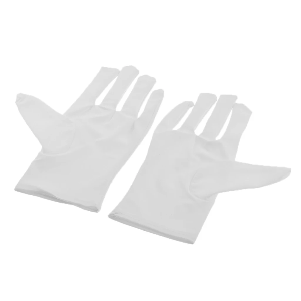 1Pair Wedding Bridal Opera Party Short Elbow Satin Gloves Mitten Fancy Dress