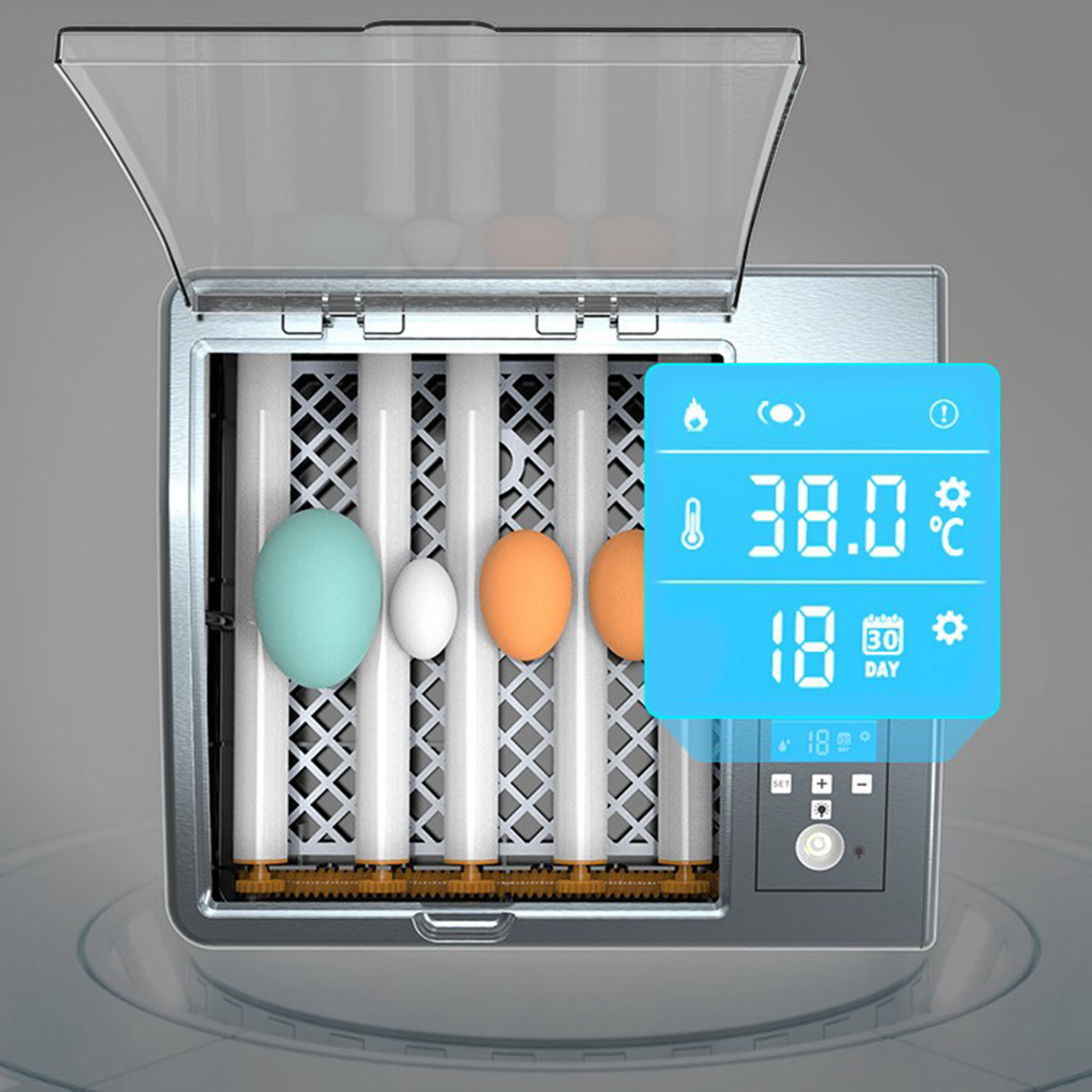 Egg Incubator Automatic Digital Led Turning Eggs Poultry Fully Automatic Egg Incubator Household Commercial Hatching Machine
