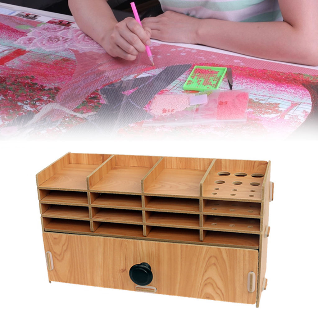 Multi-Layer Diamond Painting Tray Organizer Storage Box Art Supplies Multifunction Drill Pen for Living Room Bedroom Tools DIY
