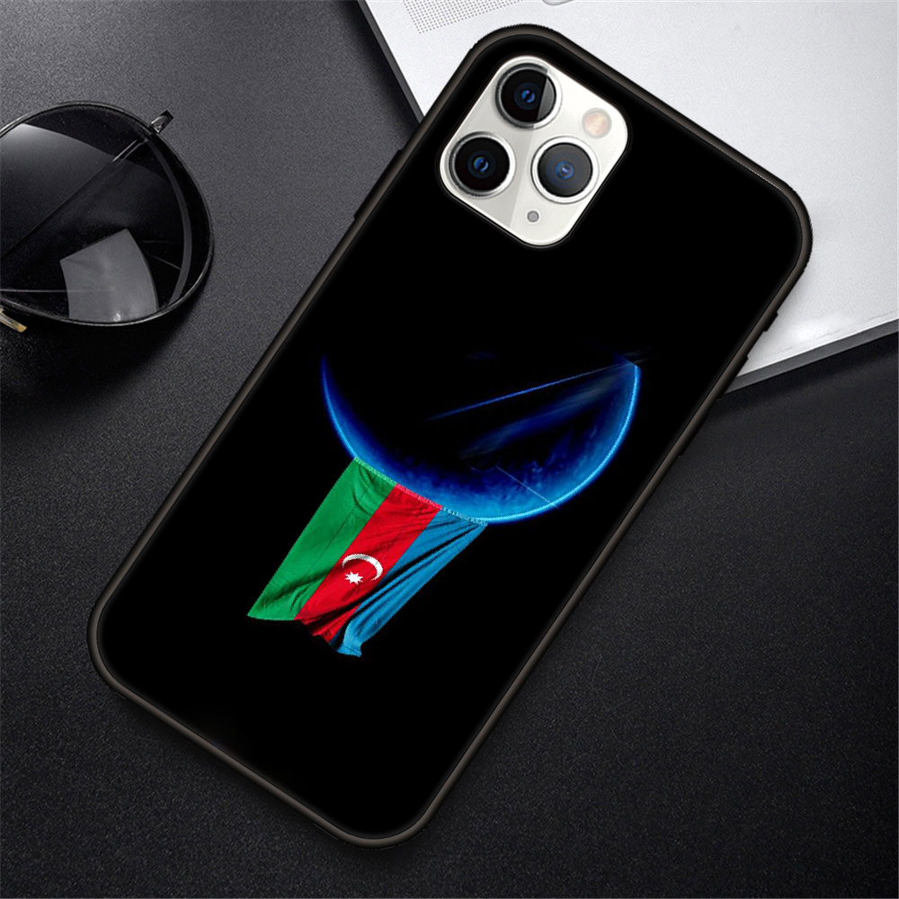 iphone 11 phone case Phone Case For IPhone 12 Mini 11 Pro XR X MAX SE XS 5 6 6S 7 8 E Plus Black Cover Coque Fashion Prime Azerbaijan buta flag cheap iphone xr cases