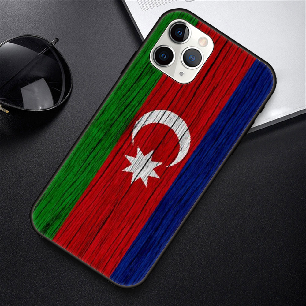 iphone 11 phone case Phone Case For IPhone 12 Mini 11 Pro XR X MAX SE XS 5 6 6S 7 8 E Plus Black Cover Coque Fashion Prime Azerbaijan buta flag cheap iphone xr cases