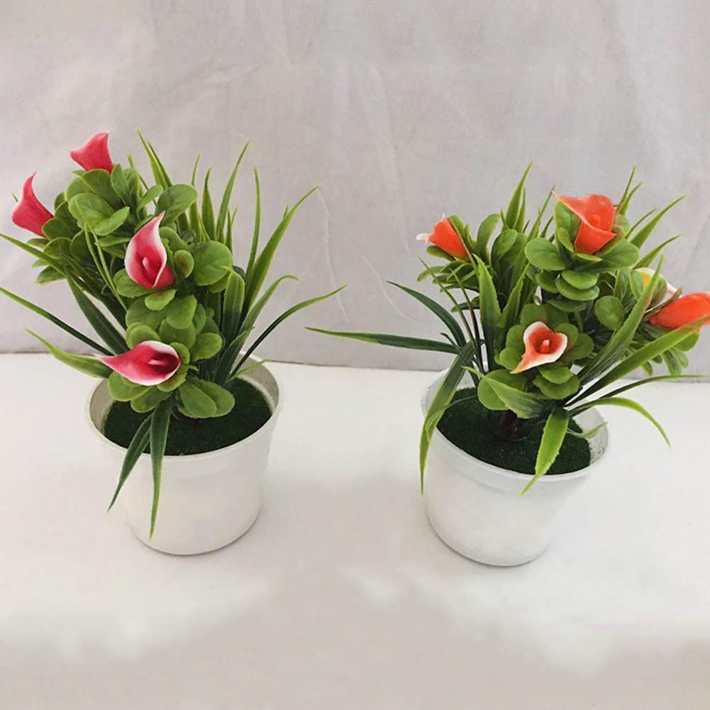 80%HOTPlastic Artificial Bonsai Artificial Plants Fake Potted Flowers Home Office Garden Party Decoration Wedding Christmas DIY