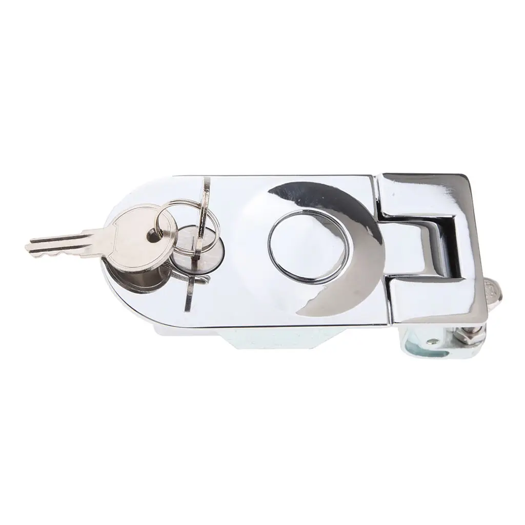 Car Lock Stainless Steel Recessed Mounted Compression Latch & Key For Boat Yacht RV Camper Trailer Motorhome Cabinet Tool Box