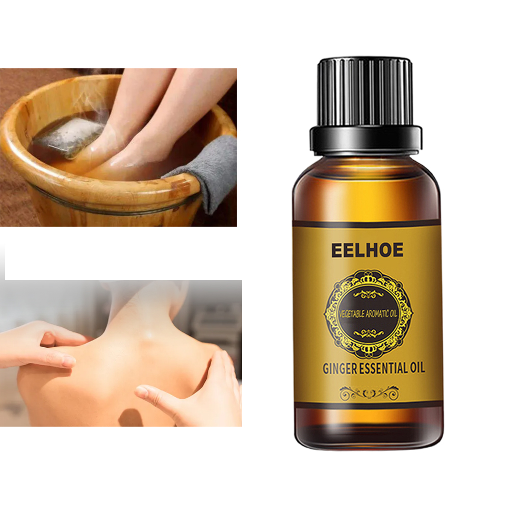 Ginger Essential Oil Massage Oil for SPA Aromatherapy Swelling Blood Circulation