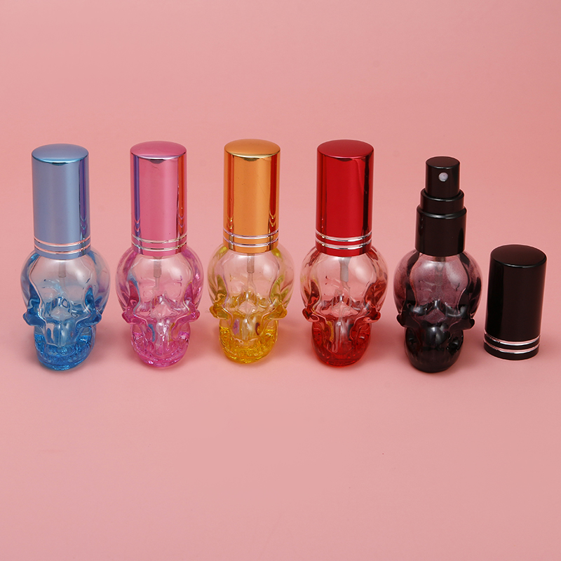 Best of 1pcs 8ml Personality Skull Shape Refillable Portable Empty Glass Perfume Bottle Travel Mini Press Spray Parfum Bottles Reviews & Tips