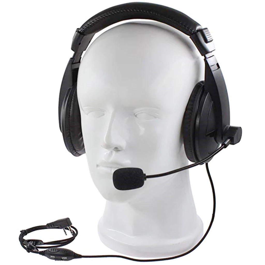 2x Noise Cancelling Headphones PTT MIC Headphone Headset for 777S RT21/22/5R RD/5R/A 888S/82HP