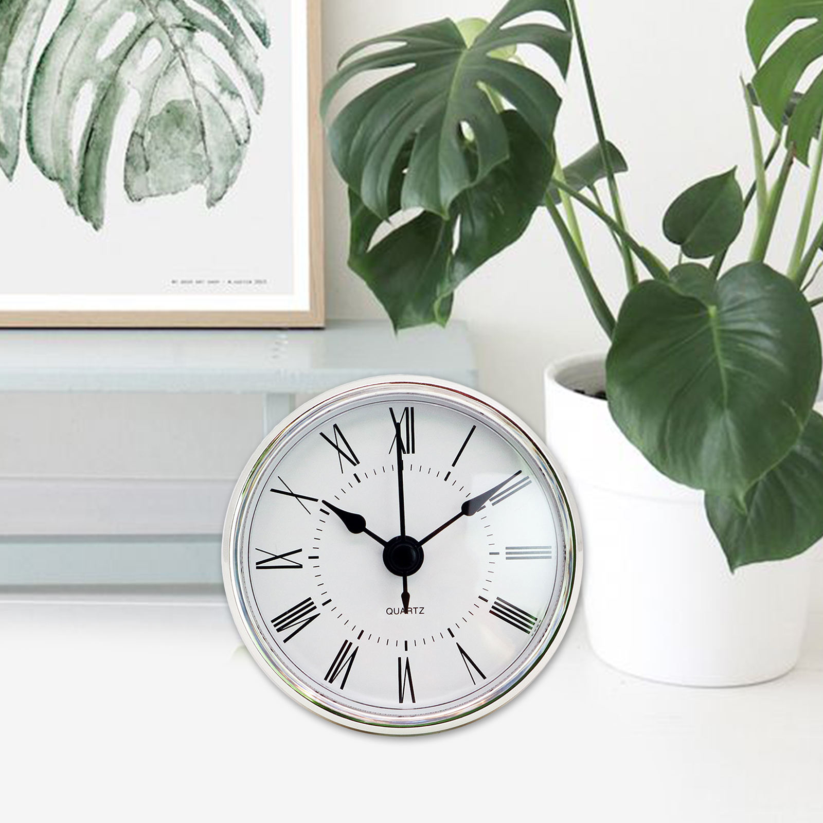 70 mm Clock Insert Digital Replacement Quartz Movement for Desk Office Living Room
